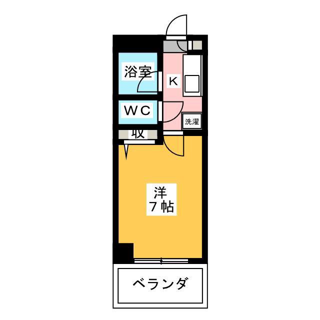 第1正栄ビル(1K/4階)の間取り写真