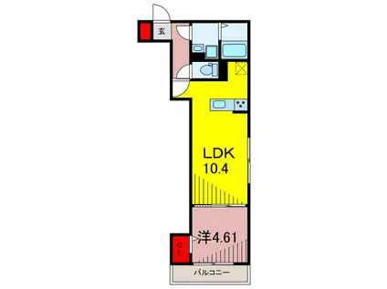 グラナーデ新宿(1LDK/3階)の間取り写真