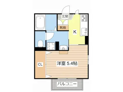 リッチライフ八坂(1K/1階)の間取り写真