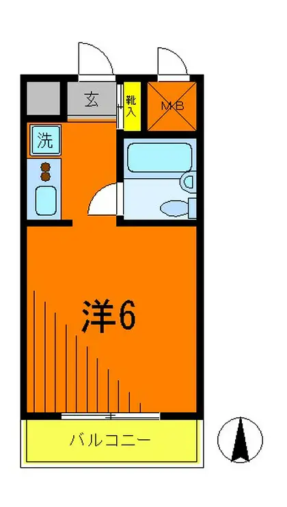 ライオンズマンション川崎境町 5階階 間取り
