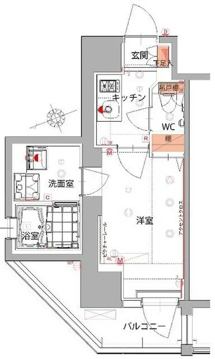 ハーモニーレジデンス五反田 11階階 間取り