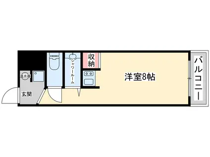 藤和シティーコープ新大阪(ワンルーム/7階)の間取り写真