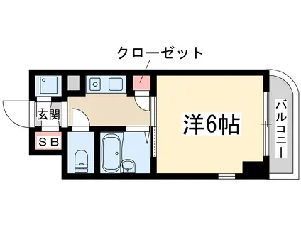 リーガル新大阪(1K/4階)の間取り写真