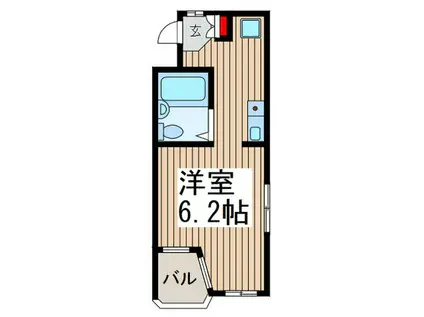 ヨシオカ第2ビル(ワンルーム/1階)の間取り写真