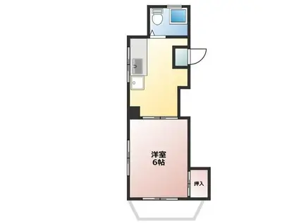 大塚梅田マンション(1K/3階)の間取り写真
