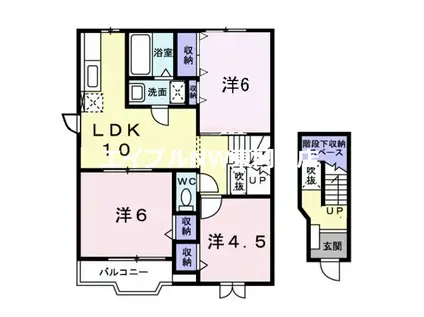 シャルマン・シャトレA(3LDK/2階)の間取り写真