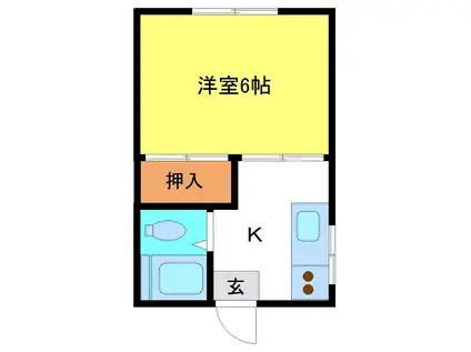 セントラルコーポ(1K/1階)の間取り写真