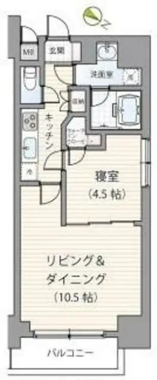 ミェーレ日本橋 6階階 間取り