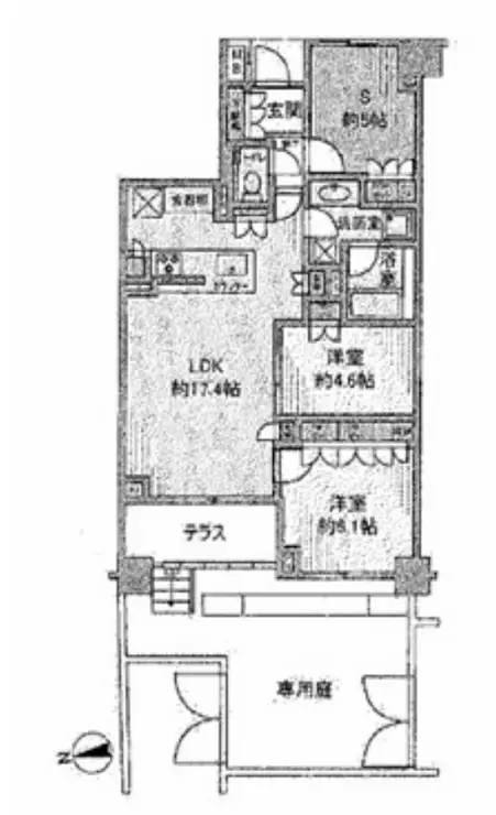 ブランズ牛込柳町 2階階 間取り