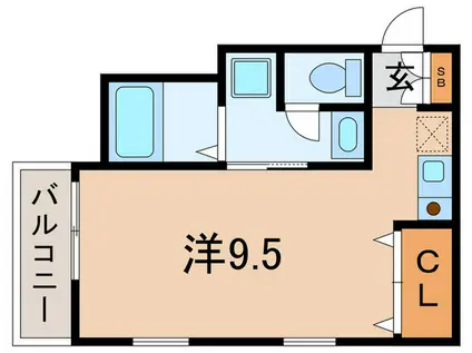 ハイムT(ワンルーム/3階)の間取り写真