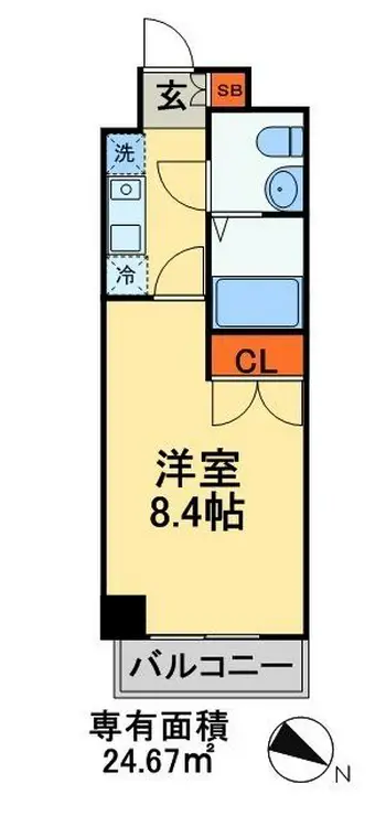 ジュメル京成船橋 5階階 間取り