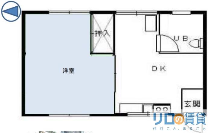 新大阪土井コーポ(1DK/3階)の間取り写真