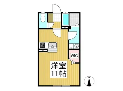 セゾンコート(ワンルーム/1階)の間取り写真