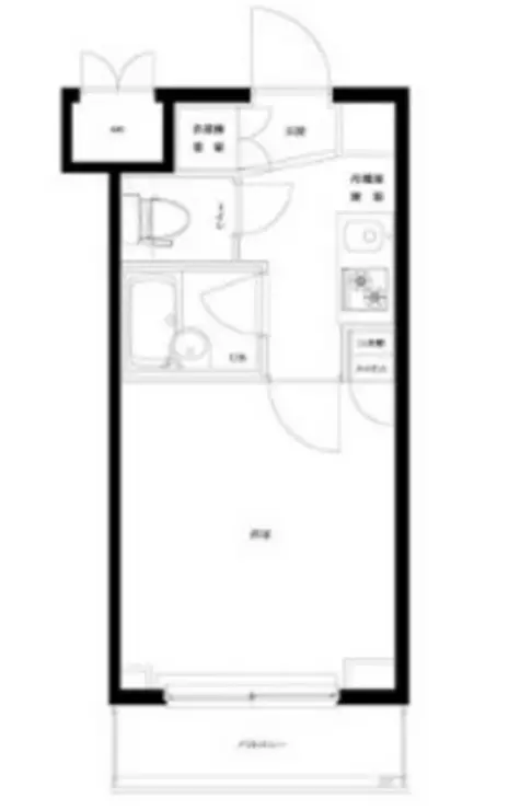 ルーブル北新宿 2階階 間取り