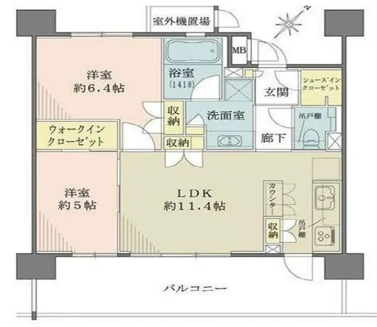BELISTA目黒不動前 5階階 間取り