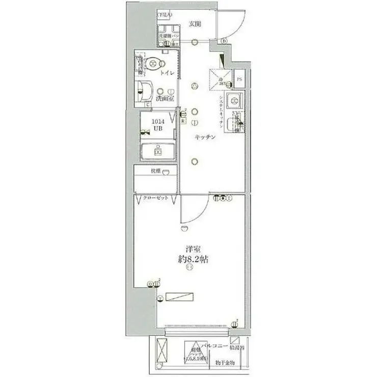 ライジングプレイス巣鴨 10階階 間取り