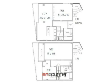 ビューテラス小日向(3LDK/2階)の間取り写真