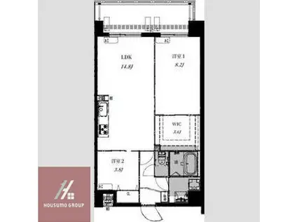 ALIVIS野田阪神(2LDK/2階)の間取り写真