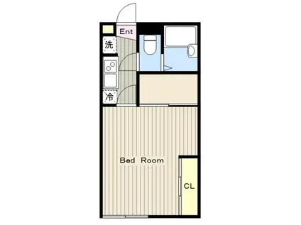 レオパレスラフィネII(1K/1階)の間取り写真