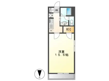 グランドエル志賀(1K/2階)の間取り写真