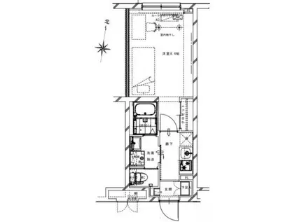 リアルワン要町(1K/1階)の間取り写真