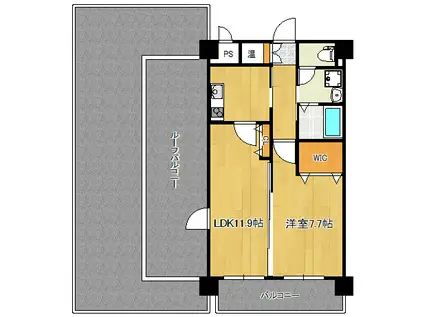 オードリーパーク(1LDK/5階)の間取り写真