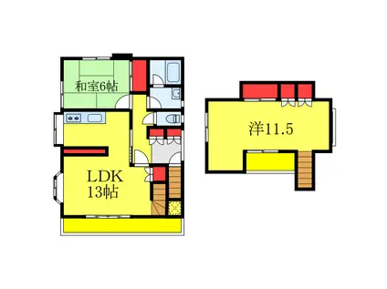 NSハウス(2LDK/2階)の間取り写真