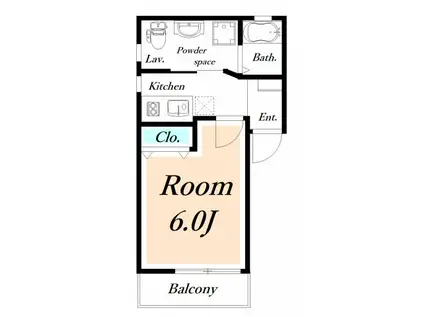 グルーヴィー(1K/2階)の間取り写真