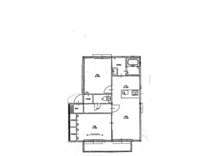 ルミナスコートA(2LDK/2階)の間取り写真