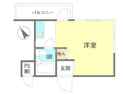 スカイコート池袋第2(ワンルーム/4階)の間取り写真