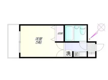 スパツィオR655(1K/3階)の間取り写真