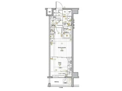 PREMIUM CUBE 池袋本町(1DK/5階)の間取り写真