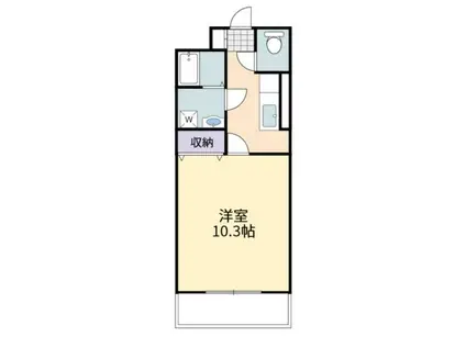 コンフォートタウン寺家 (1K/2階)の間取り写真