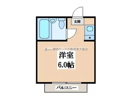 サニーマンション(ワンルーム/1階)の間取り写真