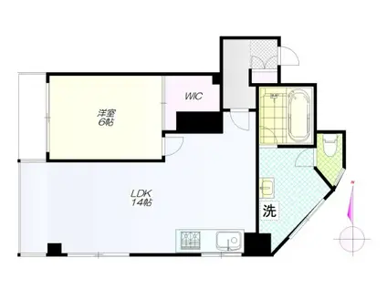 ライオンズマンション本駒込檀(1LDK/10階)の間取り写真