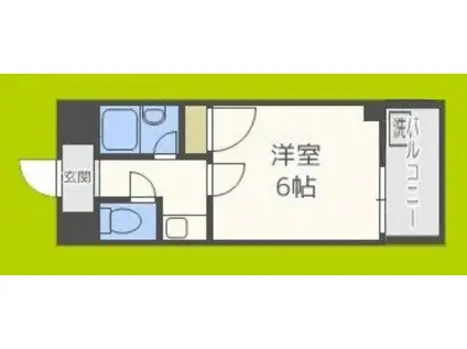 コレクション西田辺(1K/9階)の間取り写真