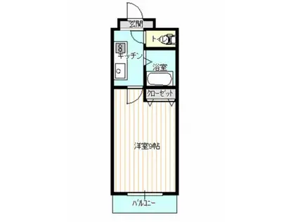 プラチナコート60番館(1K/3階)の間取り写真