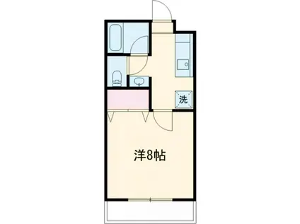 KAさくら(1K/1階)の間取り写真