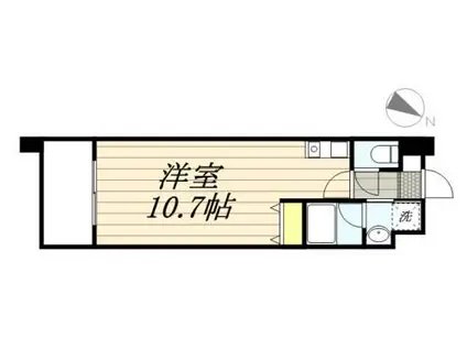 リード中央町(ワンルーム/12階)の間取り写真