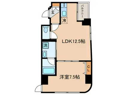 GRANDUO KOISHIKAWA(1LDK/6階)の間取り写真