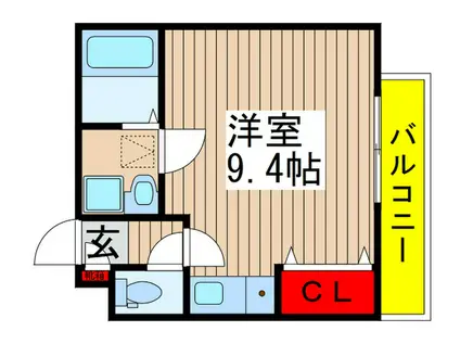 GRACE HILLS(ワンルーム/1階)の間取り写真