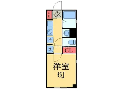 LIKE本町(1K/3階)の間取り写真