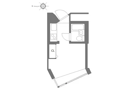 スタジオ 明泉(ワンルーム/5階)の間取り写真