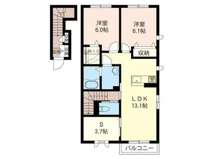  FELICE(2SLDK/2階)の間取り写真