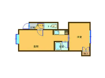 AC発寒壱番館(1LDK/3階)の間取り写真