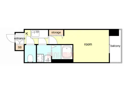 レジュールアッシュ塚本レジデンス(1K/10階)の間取り写真