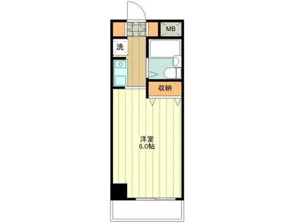 アバクス立川(ワンルーム/7階)の間取り写真