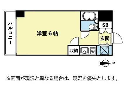 クリオール明大前(ワンルーム/1階)の間取り写真