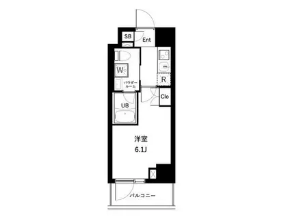 アーバンパーク西船橋(1K/1階)の間取り写真