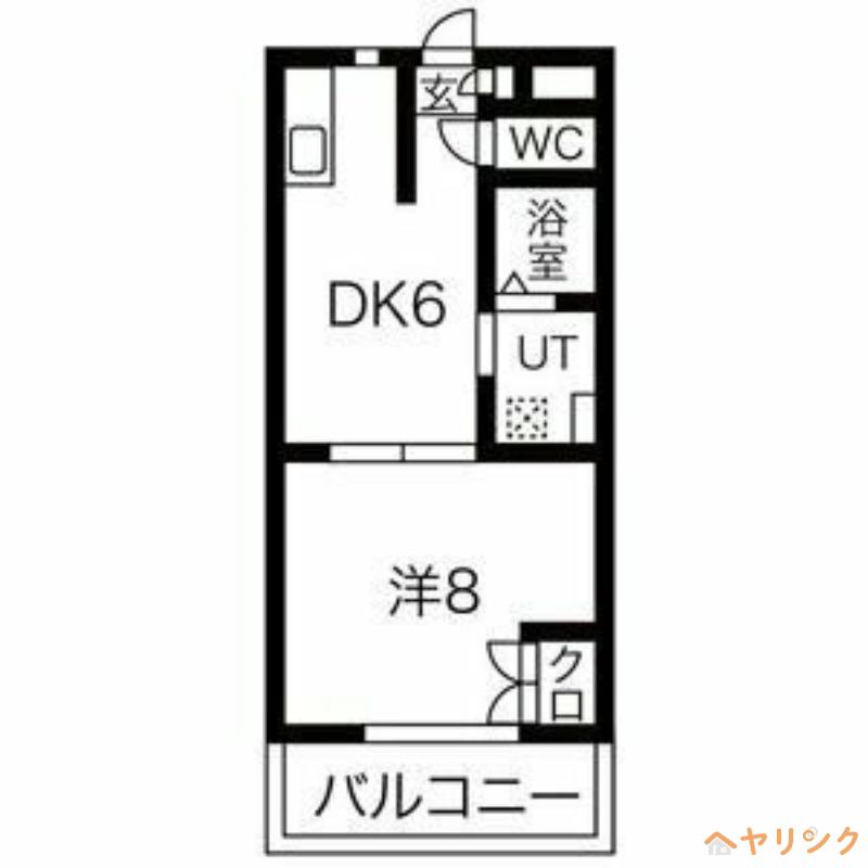 HILLLOCK167(1DK/3階)の間取り写真